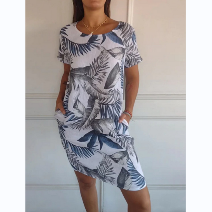 Althea | Botanical Midi Dress