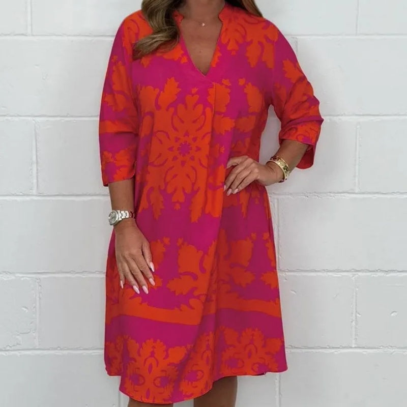 Jemma™ | Bold Patterned Tunic Dress