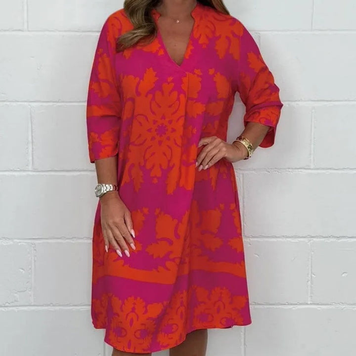 Jemma™ | Bold Patterned Tunic Dress